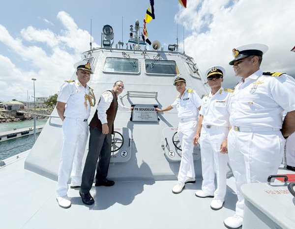 Handing Over Ceremony of PB Boudeuse – India Gifts New Patrol Boat to Seychelles Defence Forces, highlighting the strengthening of India-Seychelles defence cooperation.