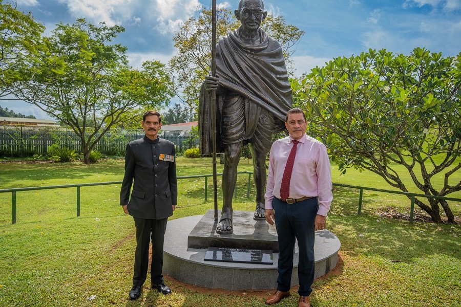 Unveiling of Mahatma Gandhi Statue in Peace Park