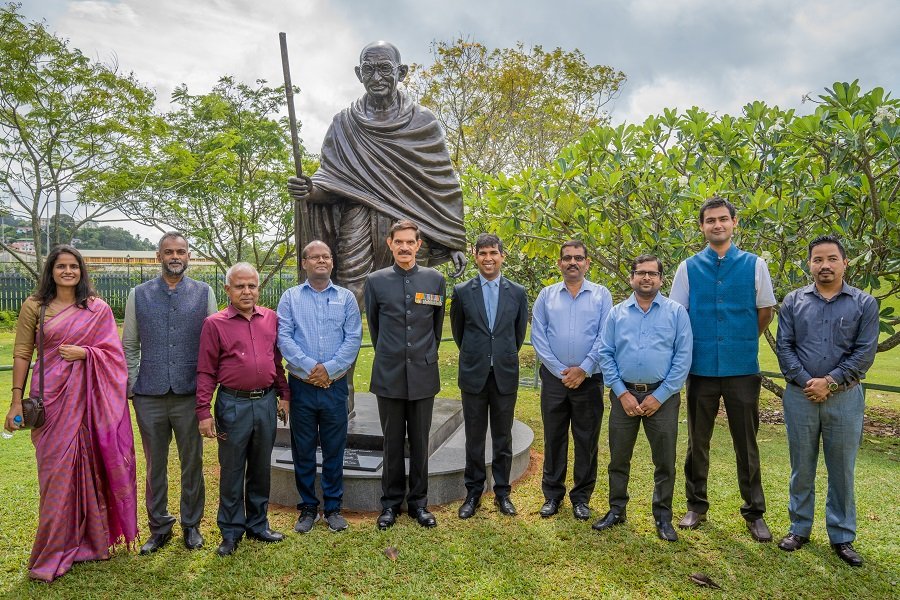 Unveiling of Mahatma Gandhi Statue in Peace Park