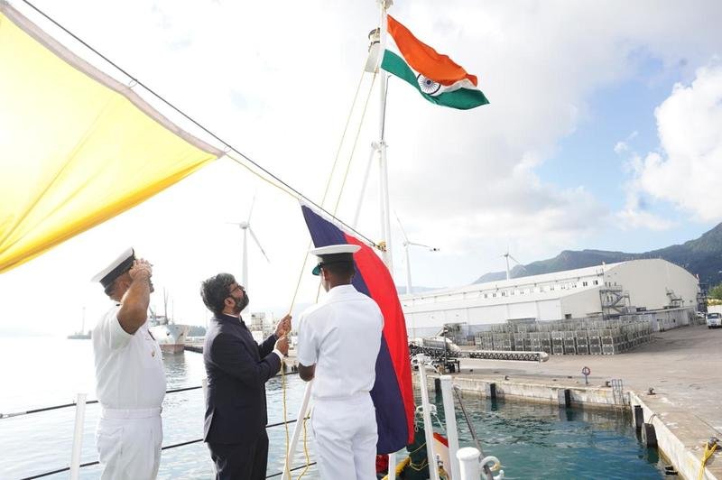 77th Republic Day of India - Flag Hoisting Ceremony onboard ICGS Sankalp on 26th January, 2026.