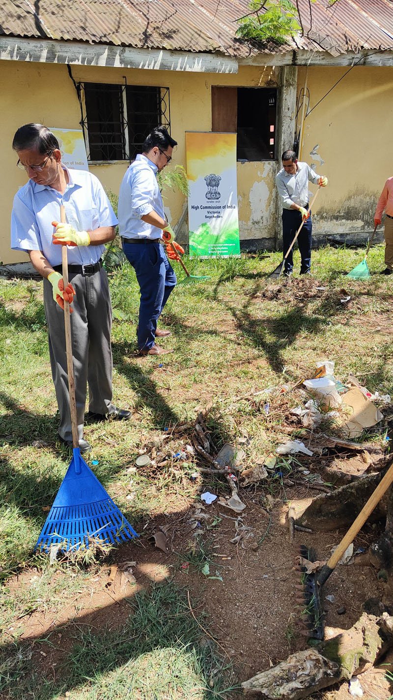 Gandhi Jayanti 2025 - Thematic Activities - Cleanliness Drive at Stadium Car Park, Victoria on 01st October.