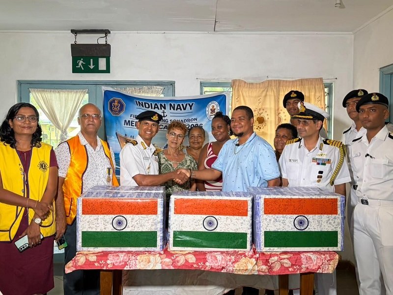 Visit of Indian Navy's 1st Training Squadron (1TS) Ships to Seychelles