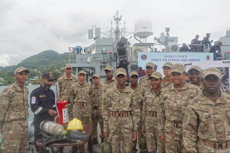 Visit of Indian Navy's 1st Training Squadron (1TS) Ships to Seychelles