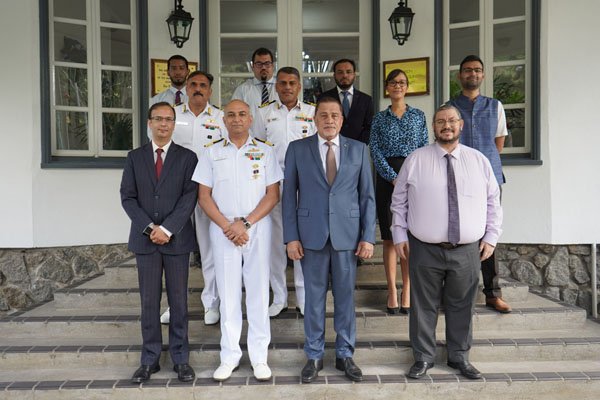 Delegation from National Hydrographic Office of India visits Seychelles.