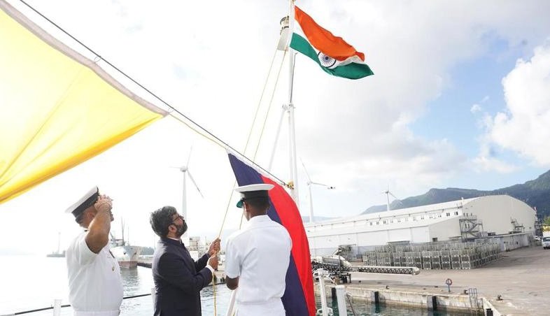 77th Republic Day of India - Flag Hoisting Ceremony onboard ICGS Sankalp on 26th January, 2026.